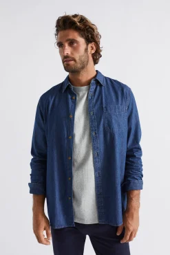 Man Seed Heritage T-Shirts & Sweaters-Relaxed Denim Shirt