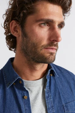 Man Seed Heritage T-Shirts & Sweaters-Relaxed Denim Shirt