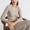 Woman Seed Heritage Knitwear & Sweaters-Relaxed Polo Knit Dress