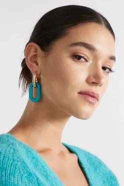 Woman Seed Heritage Jewellery-Resin Link Hoop