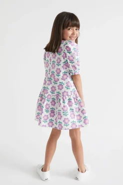 Girl Seed Heritage Dresses-Retro Floral Dress