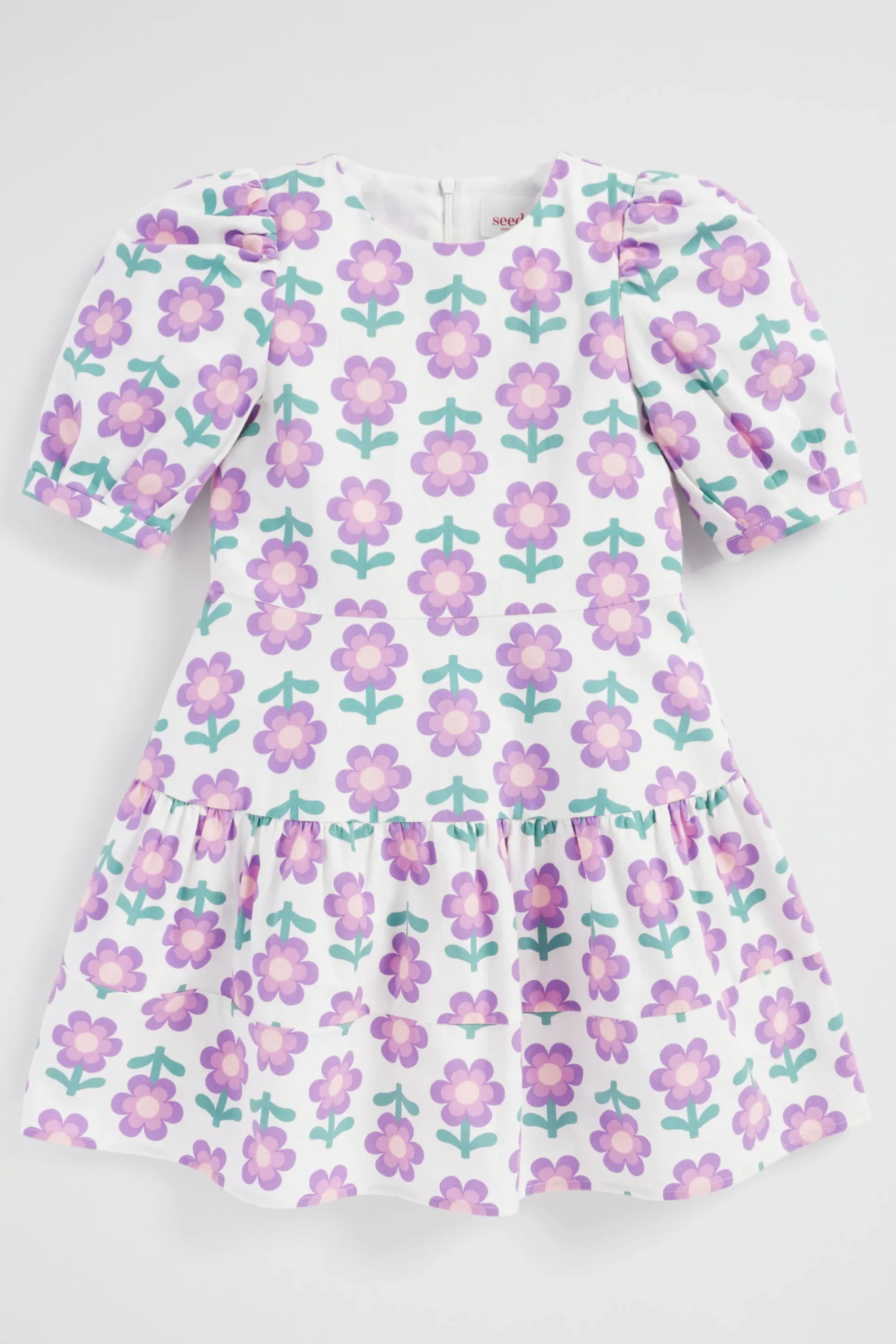 Girl Seed Heritage Dresses-Retro Floral Dress