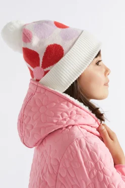 Girl Seed Heritage Hats & Beanies & Caps-Retro Flower Beanie
