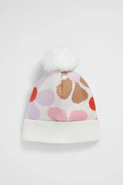 Girl Seed Heritage Hats & Beanies & Caps-Retro Flower Beanie