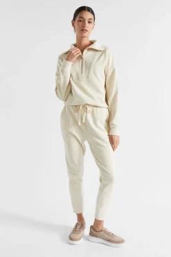 Woman Seed Heritage Knitwear & Sweaters-Reverse Terry Zip Thru Sweat