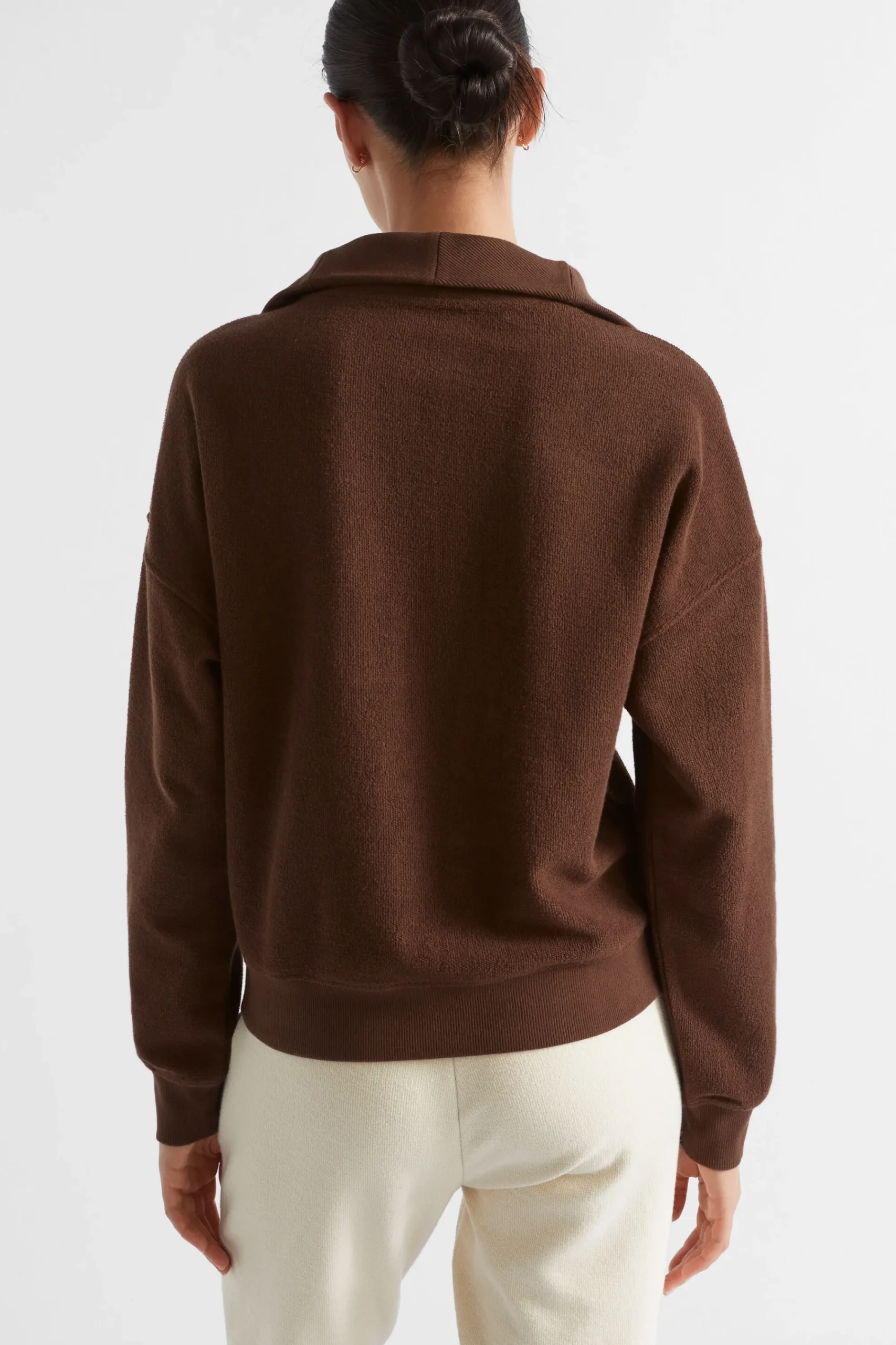 Woman Seed Heritage Knitwear & Sweaters-Reverse Terry Zip Thru Sweat