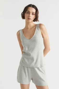 Seed Heritage Sleepwear-Rib Jersey Sleep Tank