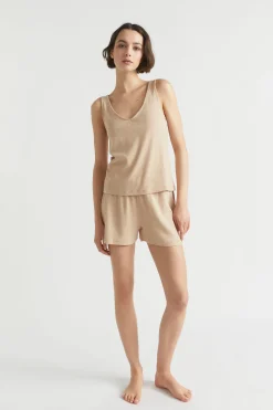 Seed Heritage Sleepwear-Rib Jersey Sleep Tank