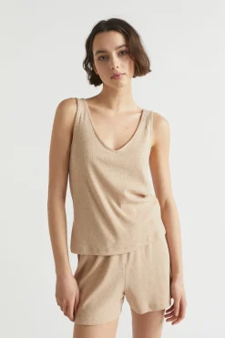 Seed Heritage Sleepwear-Rib Jersey Sleep Tank