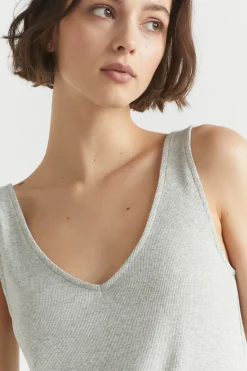 Seed Heritage Sleepwear-Rib Jersey Sleep Tank