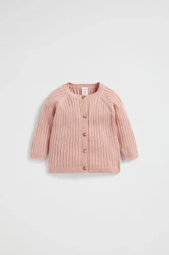 Newborn Seed Heritage Knitwear & Sweaters-Rib Knit Cardigan