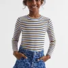 Girl Seed Heritage T-Shirts & Tops-Rib Stripe Tee