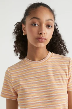 Teen Girl Seed Heritage T-Shirts & Tops-Rib Stripe Tee