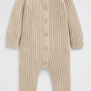 Newborn Seed Heritage Jumpsuits & Overalls-Ribbed Jumpsuit