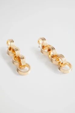 Woman Seed Heritage Jewellery-Ridged Drop Earring