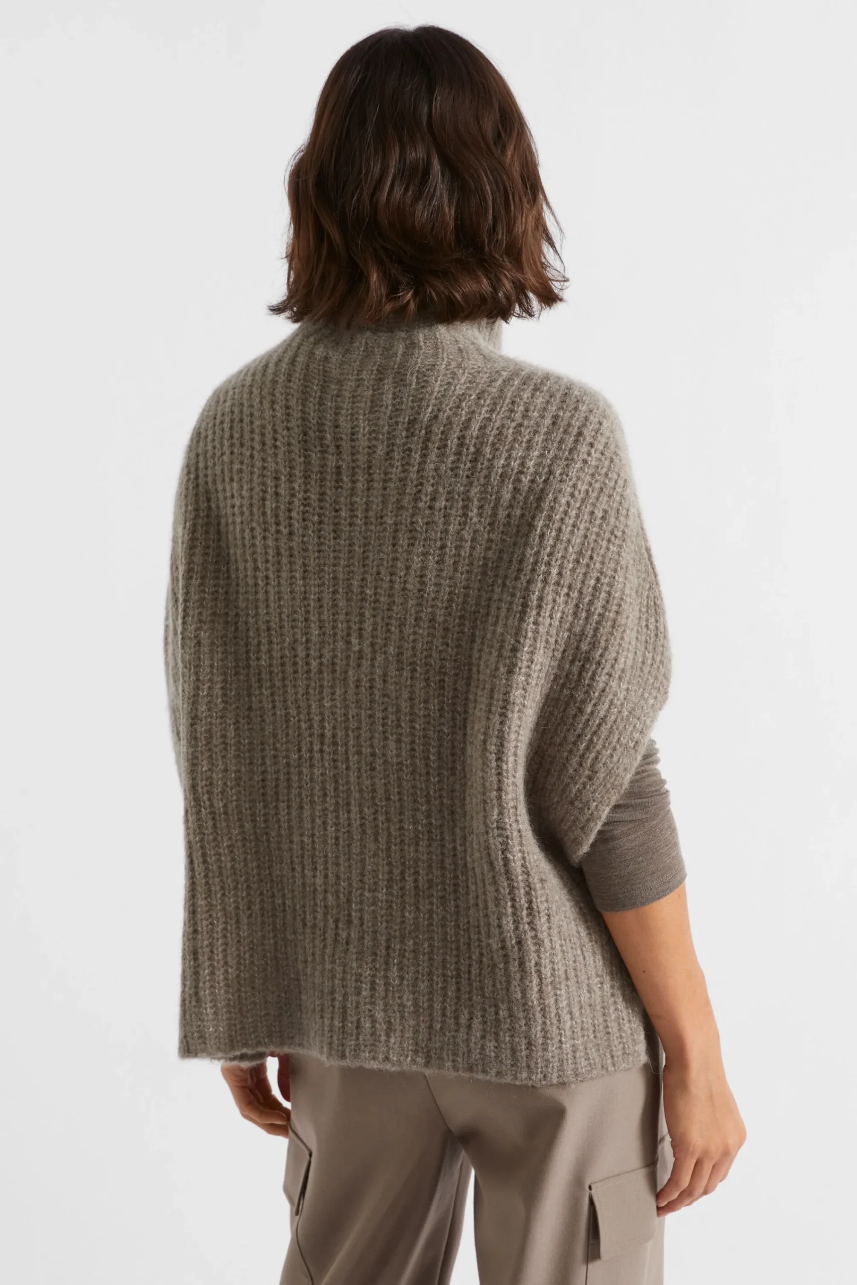 Woman Seed Heritage Scarves & Kaftans-Roll Neck Poncho