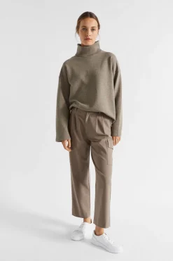 Woman Seed Heritage Knitwear & Sweaters-Roll Neck Terry Sweat