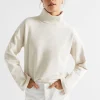 Woman Seed Heritage Knitwear & Sweaters-Roll Neck Terry Sweat