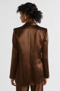 Woman Seed Heritage Jackets & Vests-Satin Blazer