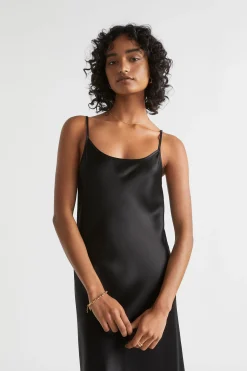 Woman Seed Heritage Dresses-Satin Slip Dress