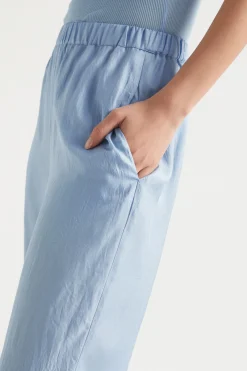Woman Seed Heritage Pants-Satin Wide Leg Trouser
