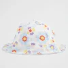 Baby Girl Seed Heritage Hats & Caps-Scalloped Edge Floral Sun Hat