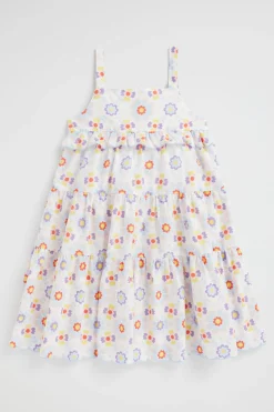 Girl Seed Heritage Dresses-Scalloped Tier Dress