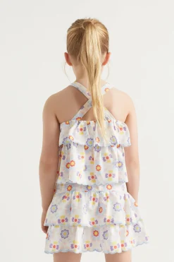 Girl Seed Heritage Skirts-Scalloped Tier Skirt