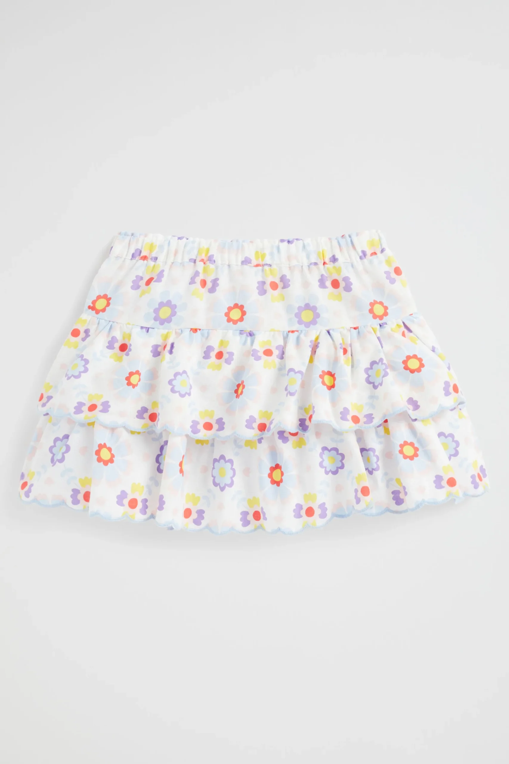 Girl Seed Heritage Skirts-Scalloped Tier Skirt