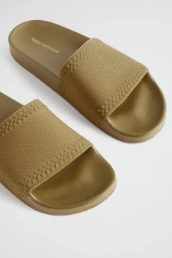 Woman Seed Heritage Sandals & Thongs-Seed Knit Pool Slide