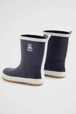 Boy Seed Heritage Boots-Seed Logo Rubber Gumboot