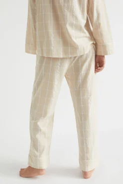 Seed Heritage Sleepwear-Seersucker Grid Sleep Bottom