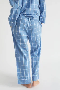 Seed Heritage Sleepwear-Seersucker Grid Sleep Bottom