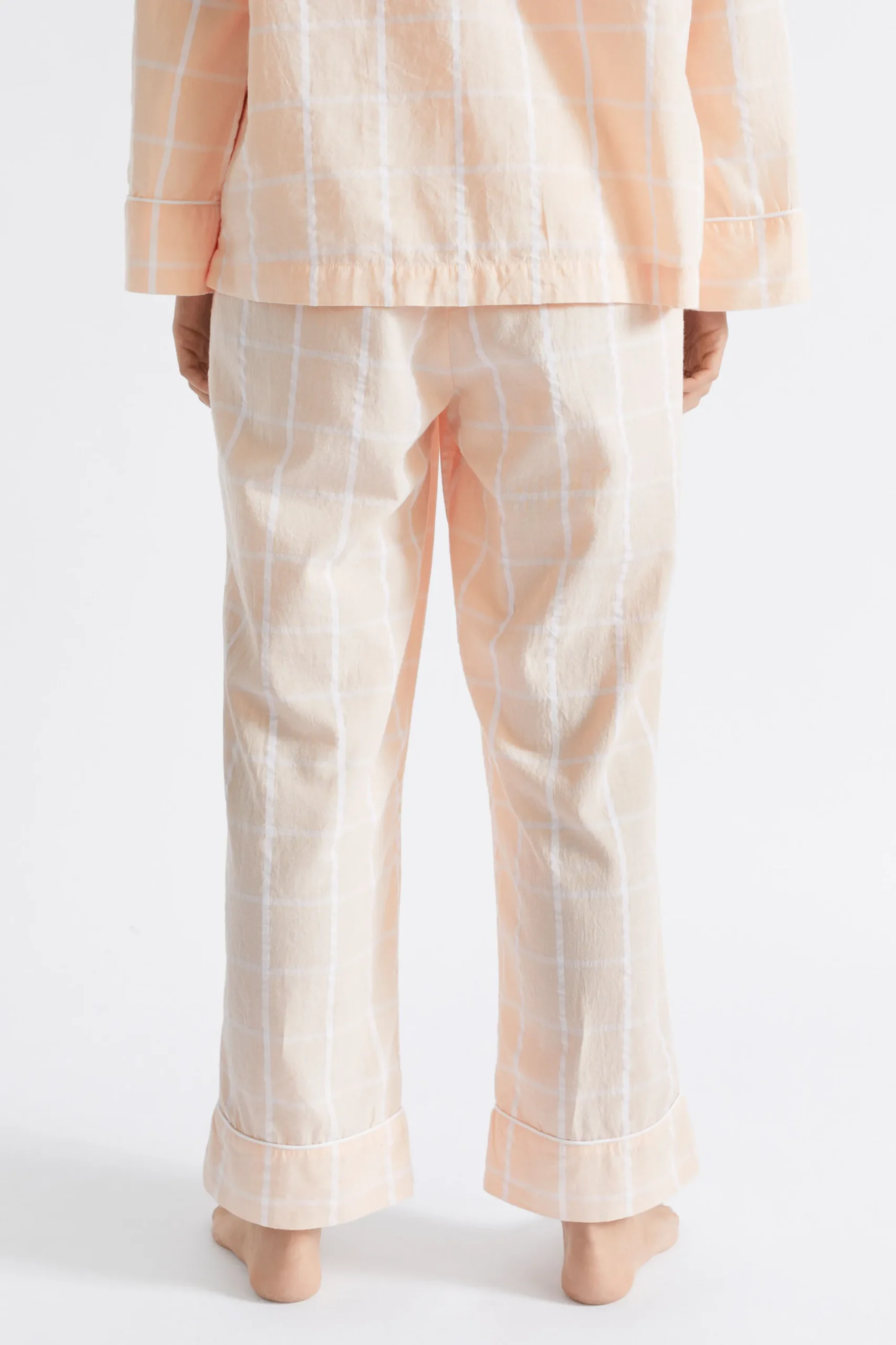Seed Heritage Sleepwear-Seersucker Grid Sleep Bottom