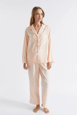 Seed Heritage Sleepwear-Seersucker Grid Sleep Shirt