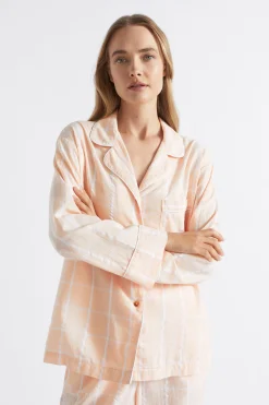 Seed Heritage Sleepwear-Seersucker Grid Sleep Shirt