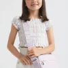 Girl Seed Heritage T-Shirts & Tops-Seersucker Top