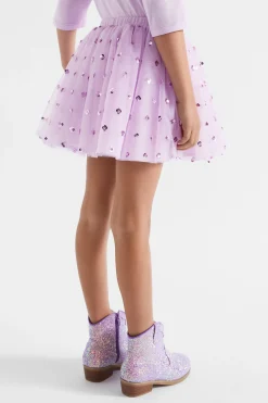 Girl Seed Heritage Skirts-Sequin Bubble Hem Daisy Tutu