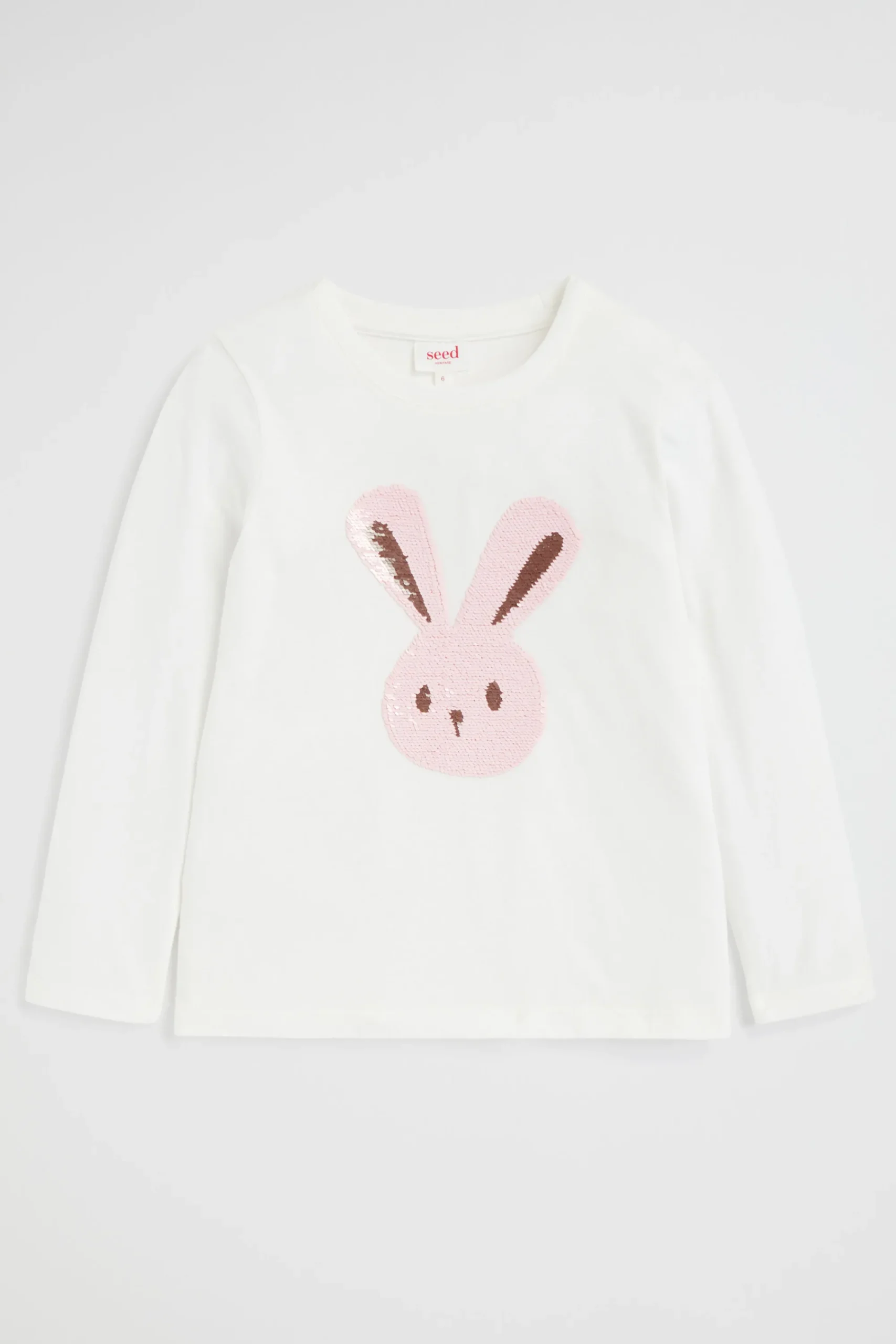 Girl Seed Heritage T-Shirts & Tops-Sequin Bunny Tee