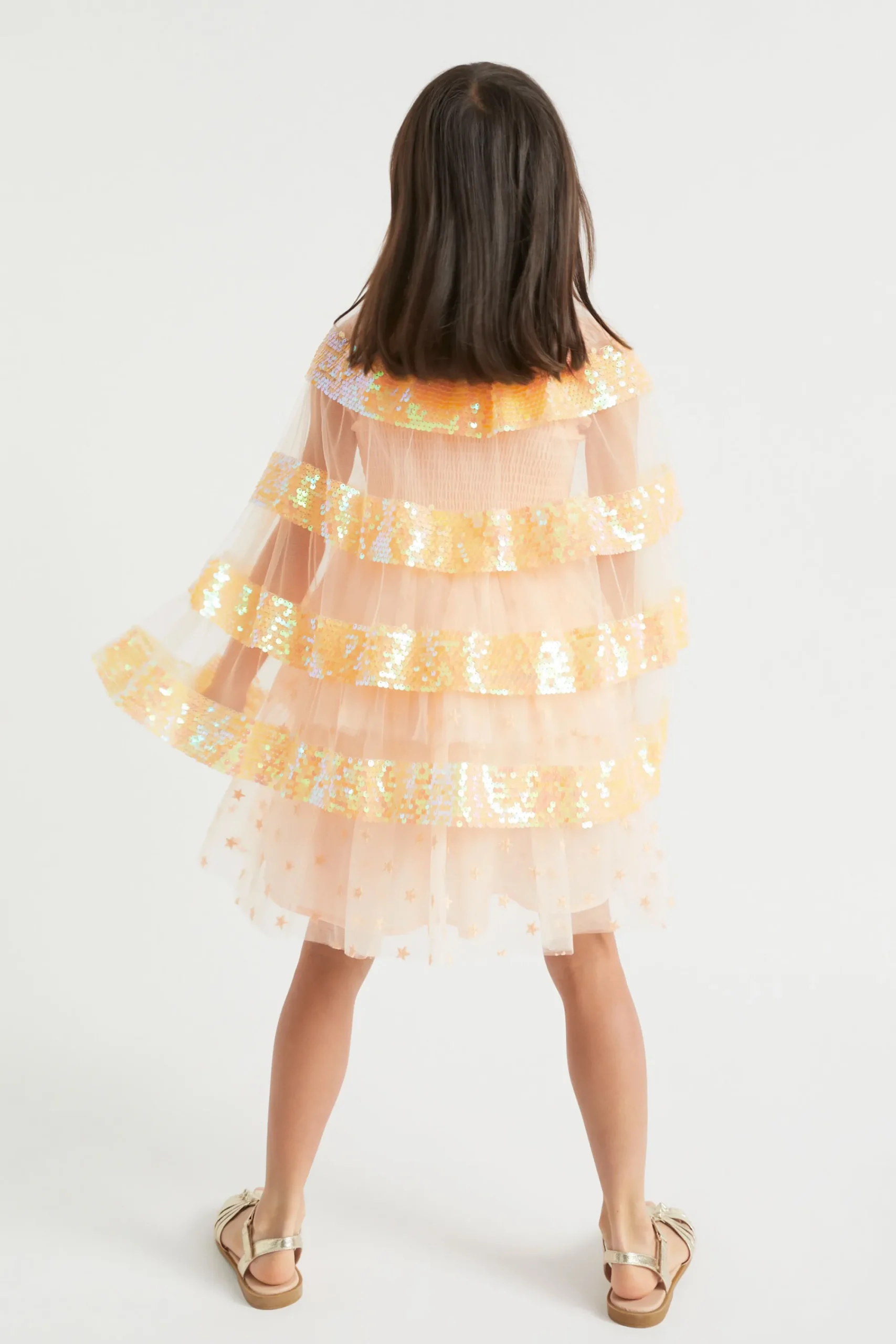 Girl Seed Heritage Ponchos & Capes-Sequin Party Cape