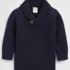 Baby Boy Seed Heritage Knitwear & Sweaters-Shawl Neck Knit