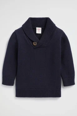 Baby Boy Seed Heritage Knitwear & Sweaters-Shawl Neck Knit