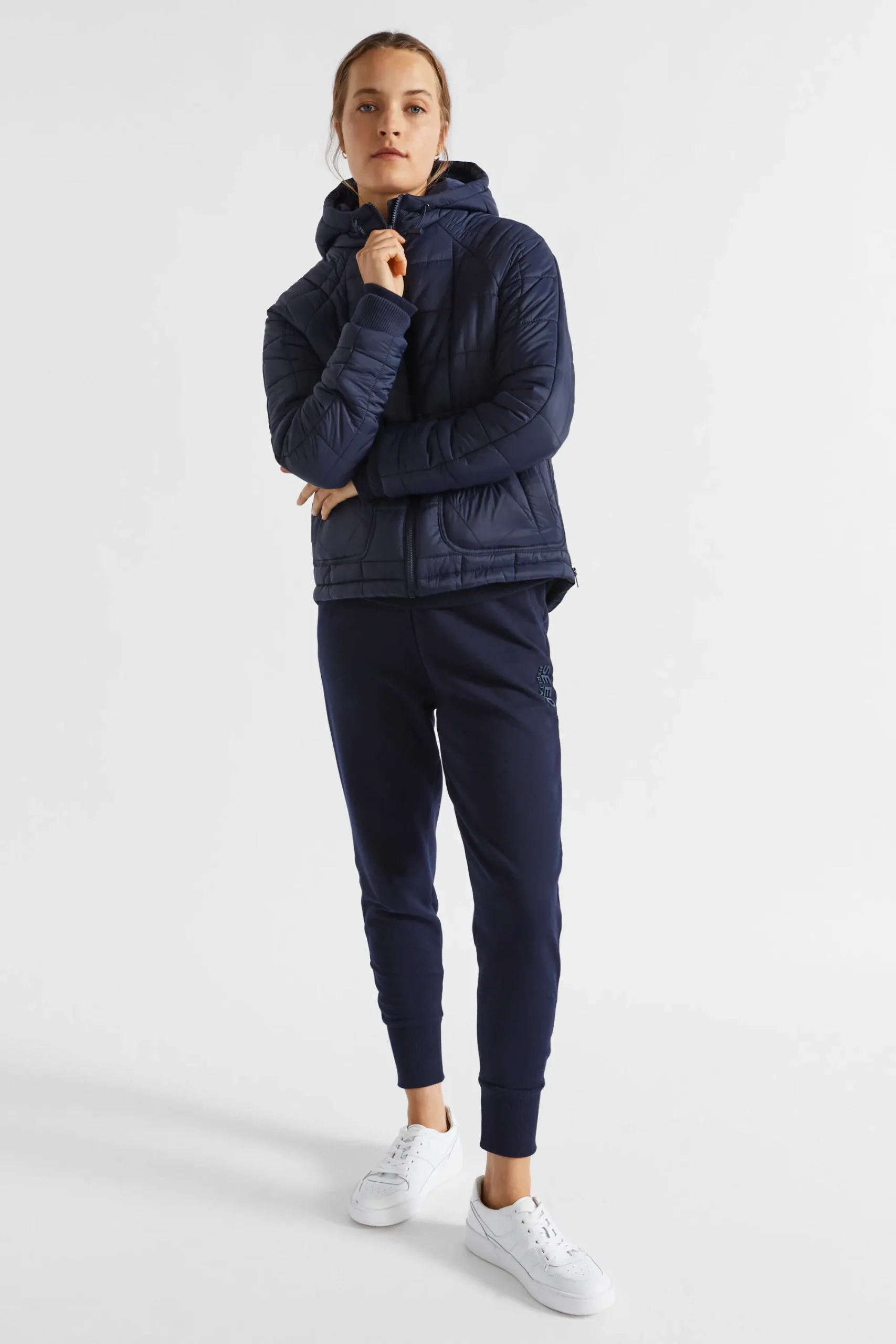 Woman Seed Heritage Jackets & Vests-Side Zip Puffer Jacket