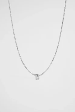 Woman Seed Heritage Jewellery-Silver Initial Necklace
