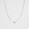 Woman Seed Heritage Jewellery-Silver Initial Necklace