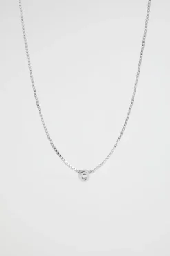 Woman Seed Heritage Jewellery-Silver Initial Necklace