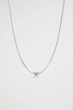 Woman Seed Heritage Jewellery-Silver Initial Necklace