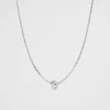 Woman Seed Heritage Jewellery-Silver Initial Necklace