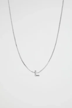 Woman Seed Heritage Jewellery-Siver Initia Neckace