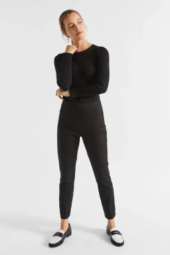 Woman Seed Heritage Pants-Slim Leg Zip Waist Pant